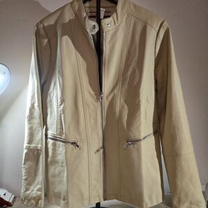 Elegant Vintage Tan Women's Jacket